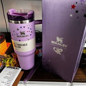 Stanley Lavender Purple Travel Tumbler with Handle and Straw